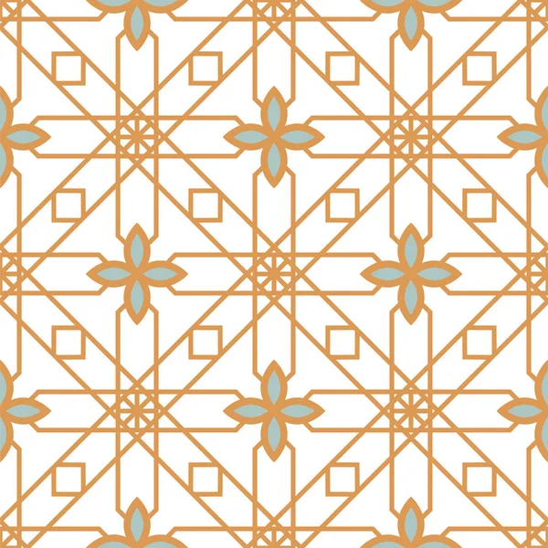 Geometric lines seamless pattern tile design. Geometry shapes background wrap. — 스톡 벡터