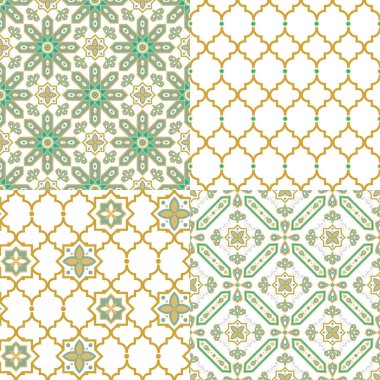 Doğulu, Arapça, pürüzsüz bir model. Geleneksel Arap arkaplan dekoratif tasarımı.