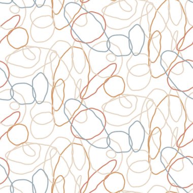 Daire dokusunda soyut boncuklu çizgiler. Vektör arkaplanı pürüzsüz kalıp tasarımı.