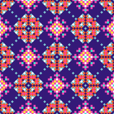 Soyut, etnik kökenli, kabile kökenli. Geometrik şekilli parlak vektör kabile dokusu.