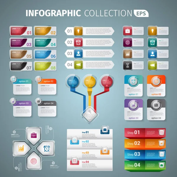 Parlak Infographic koleksiyonu