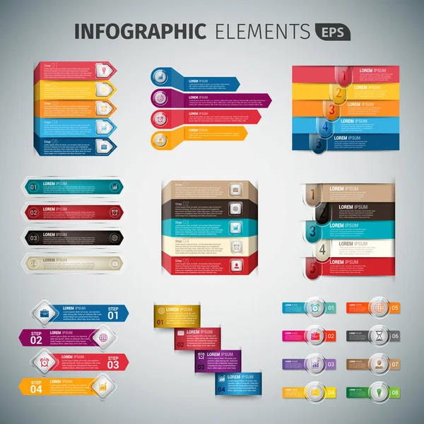 Set Of Infographic Template — Stock Vector
