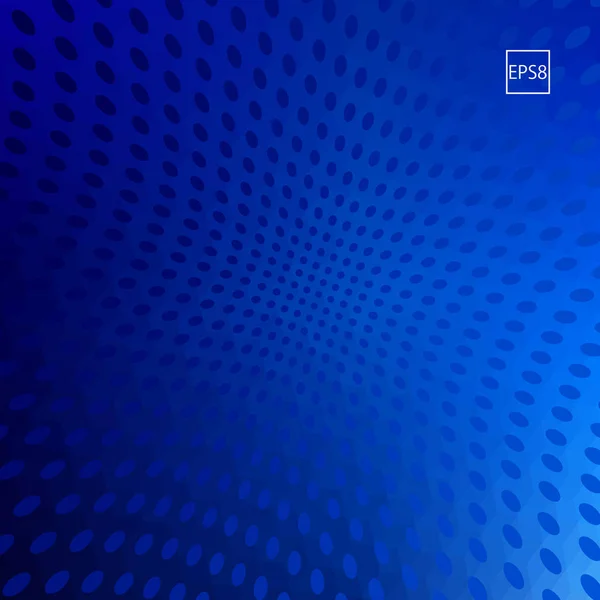 Soyut Merhaba Tech mavi arka plan ile yakınlaşan Dots. 