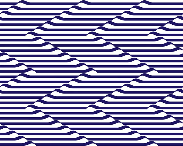 Patrón de Op Art sin costuras. Vector monocromo . — Archivo Imágenes Vectoriales