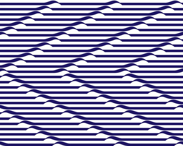 Naadloze Op-Art Chevron patroon. Monochroom Vector. — Stockvector