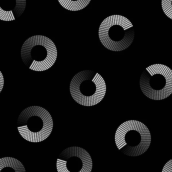 Gri Ölçek seamless modeli yüzük noktalı.