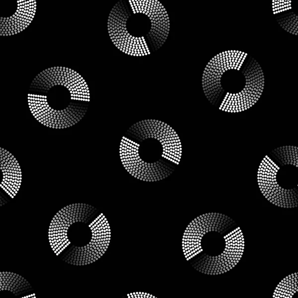 Gri Ölçek seamless modeli yüzük noktalı.