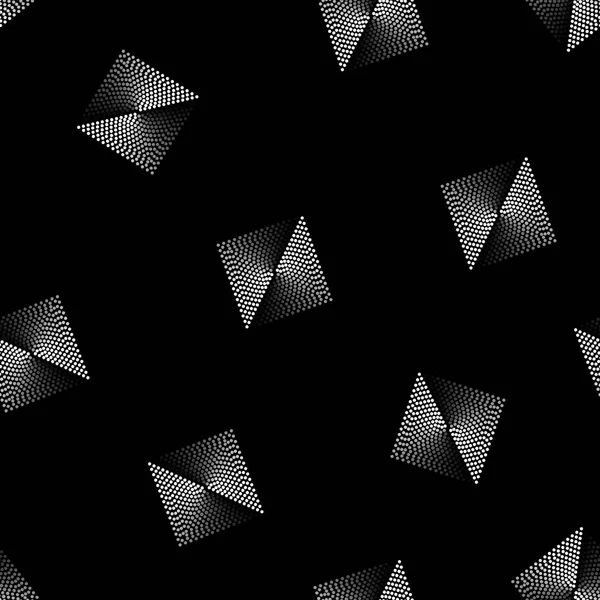 Dikişsiz desen Gri Ölçek kareler noktalı. 