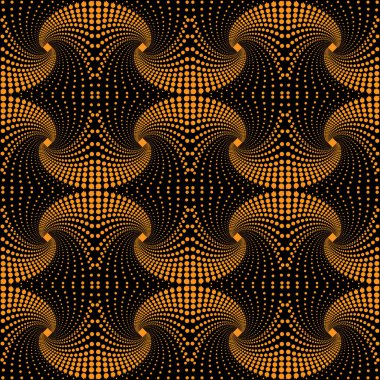 Tek renkli nokta geometrik Seamless Modeli. 