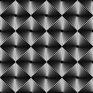 Tek renkli nokta geometrik Seamless Modeli. 