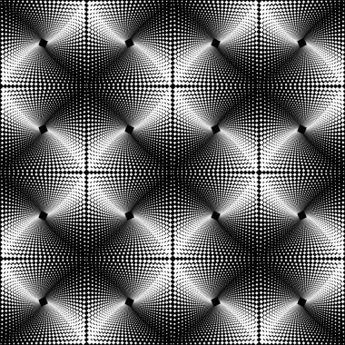 Geometrik sorunsuz Op sanat desen tek renkli kare nokta.