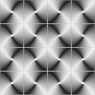 Geometrik sorunsuz Op sanat desen tek renkli kare nokta.