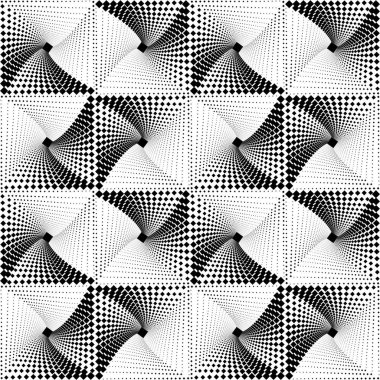 Geometrik sorunsuz Op sanat desen tek renkli kare nokta. 