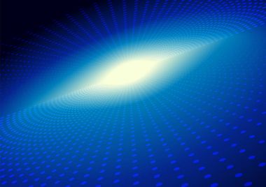 Soyut Merhaba Tech mavi arka plan yarı ton nokta. 