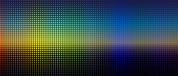 Abstrakta digitala landskapet av färgglada prickar. — Stock vektor