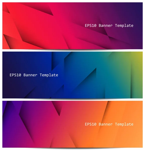 Conjunto Plantillas Banner Colores Vectoriales Textura Tridimensional Abstracta Con Efecto — Archivo Imágenes Vectoriales