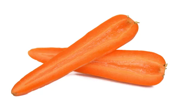Zanahoria aislada sobre el fondo blanco — Foto de Stock