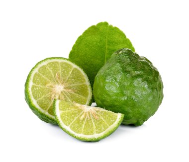 Beyaz arka plan üzerinde izole bergamot