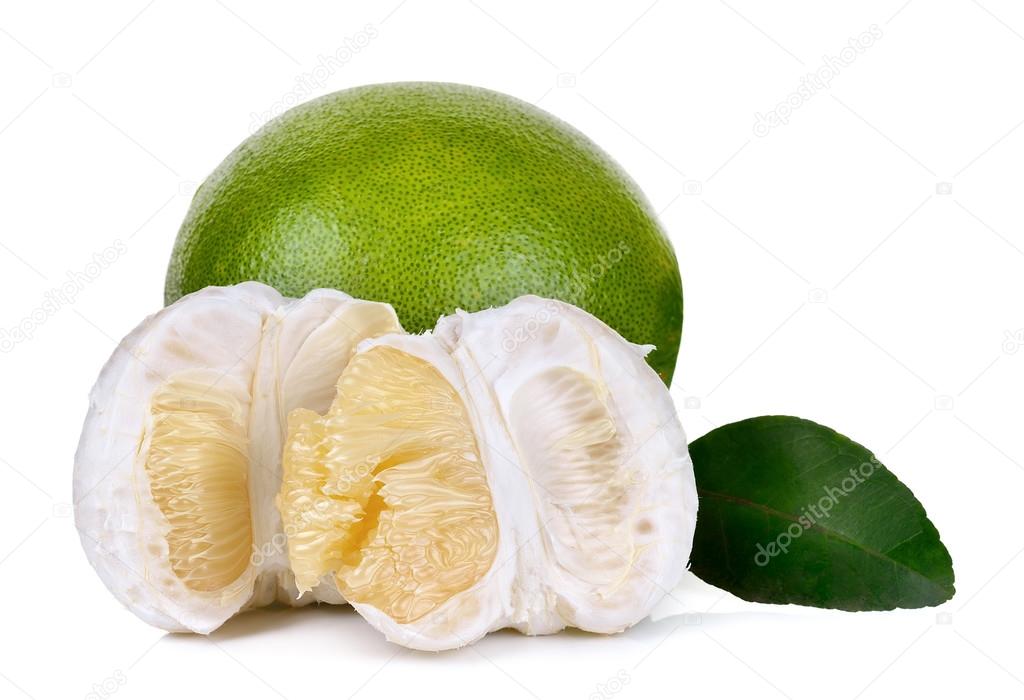 pomelo isolated on the white background