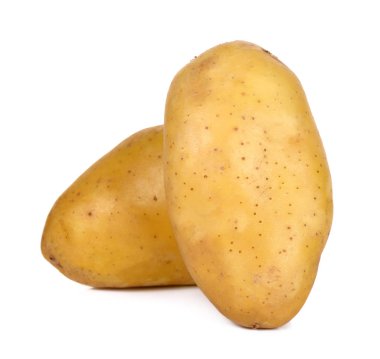 Beyaz arka plan üzerinde izole patates