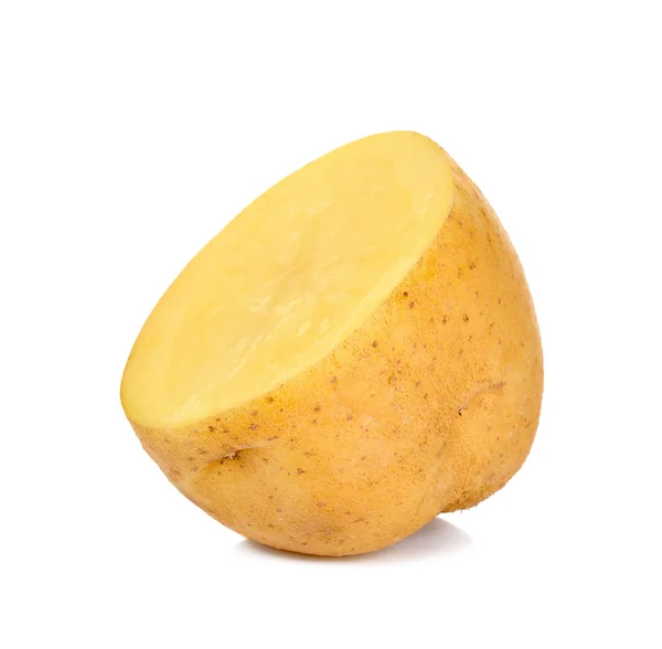 Half of Potato isolated on the white background — Stock Photo, Image