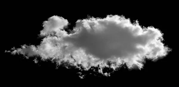 Weiße Wolke auf schwarzem Hintergrund — Stockfoto