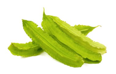 Beyaz arka plan üzerinde izole Psophocarpus tetragonolobus