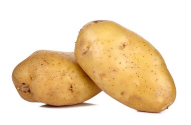 Beyaz arka plan üzerinde izole patates
