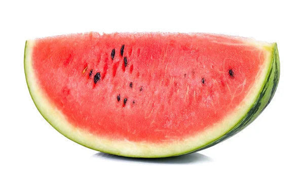 Slice watermelon isolated on the white background — Stock Photo, Image