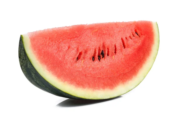 Slice watermelon isolated on the white background — Stock Photo, Image