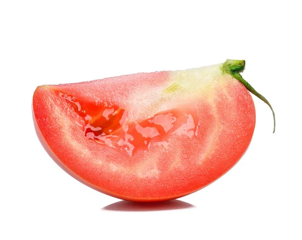 Slice tomato isolated on the white background — Stock Photo, Image