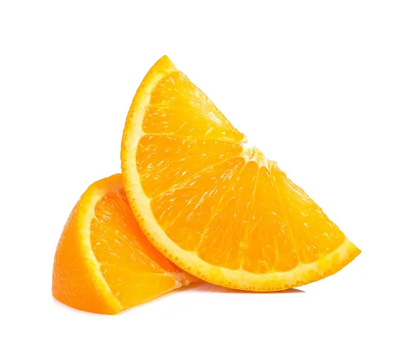 Slice orange isolated on the white background — Stock Photo, Image