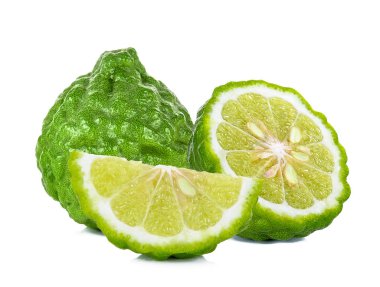 Beyaz arka plan üzerinde izole bergamot