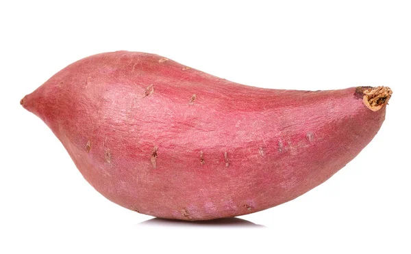 Zoete aardappel geïsoleerd op de witte achtergrond — Stockfoto