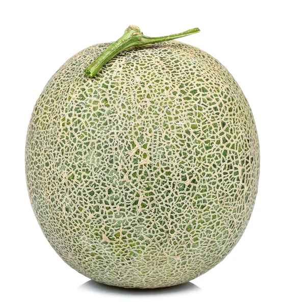Meloen geïsoleerd op de witte achtergrond — Stockfoto