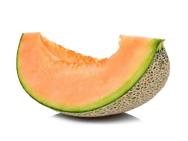 Skiva melon isolerad på vit bakgrund — Stockfoto