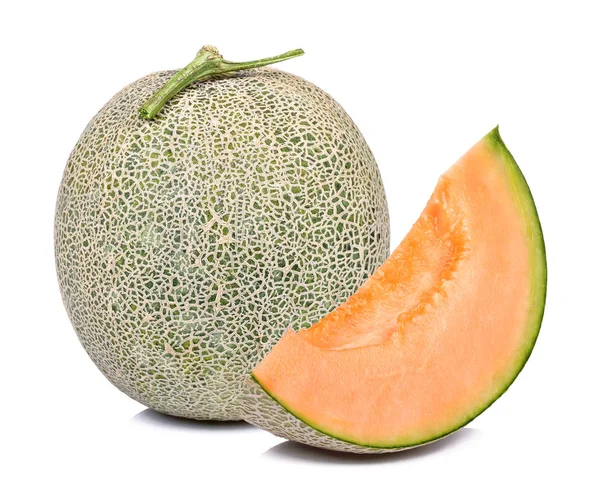 Melon terisolasi pada latar belakang putih — Stok Foto