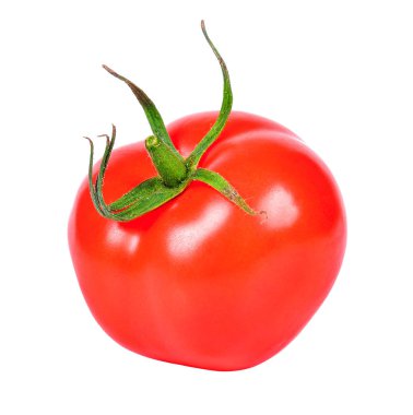 Beyaz arkaplanda izole edilmiş domates