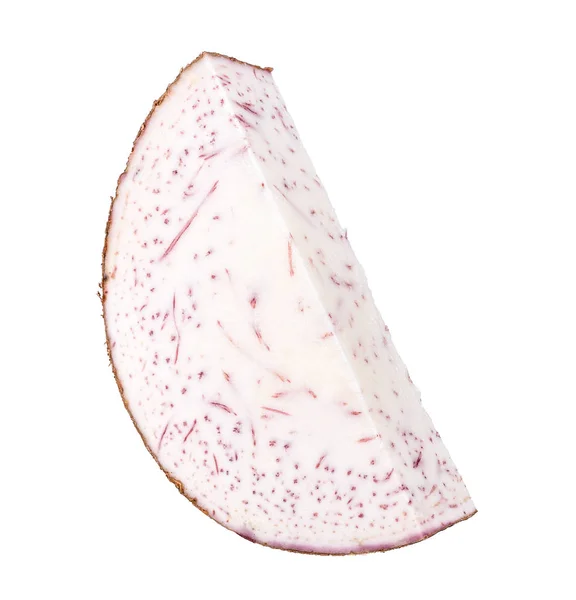Slice of Taro isolated on white background — Stock Photo, Image