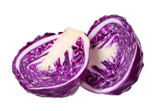 Red cabbage isolated on the white background — Stock Photo, Image