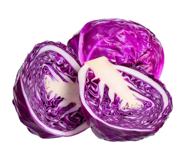 Red cabbage isolated on the white background — Stock Photo, Image