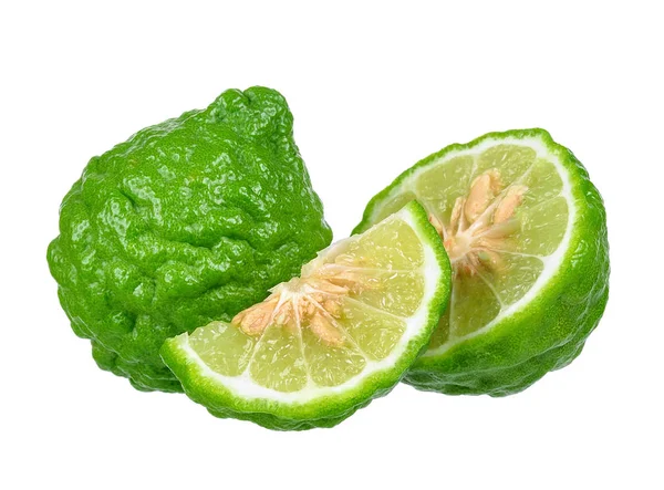 Beyaz arka plan üzerinde izole bergamot meyve