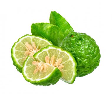 Beyaz arka plan üzerinde izole bergamot