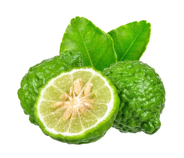 Beyaz arka plan üzerinde izole bergamot meyve