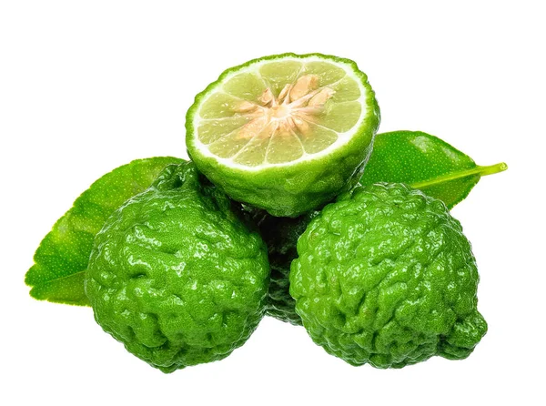 Bergamot, izolovaných na bílém pozadí — Stock fotografie