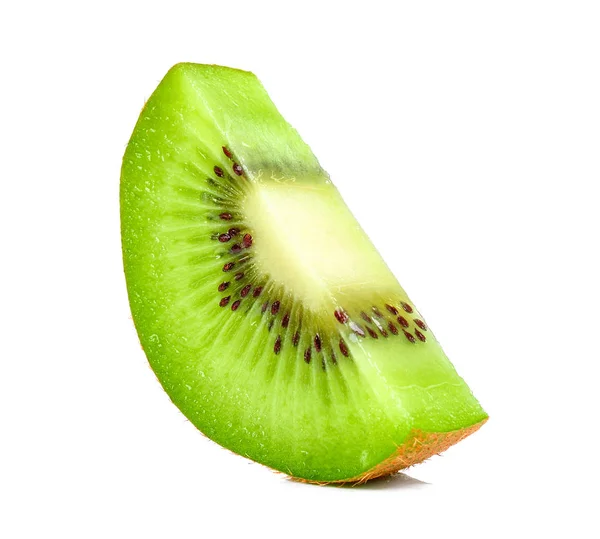 Slice of kiwi isolated on white background — Stock Photo, Image