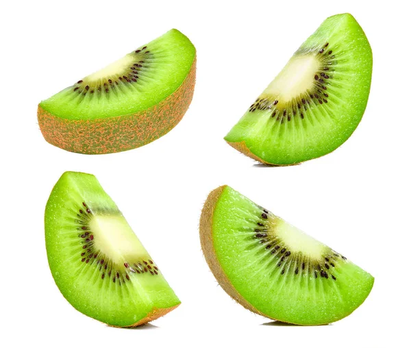 Set of Slice kiwi isolated on white background — Stock Photo, Image