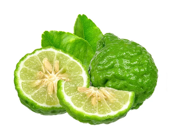 Beyaz arka plan üzerinde izole bergamot meyve