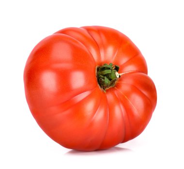 Beyaz arka plan üzerinde izole heirloom domates