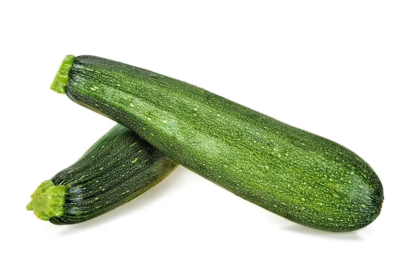 Zucchine isolate sullo sfondo bianco — Foto Stock